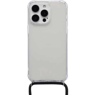 Afbeelding van imoshion Hoesje Geschikt voor iPhone 15 Pro Max Backcover met koord Zwart