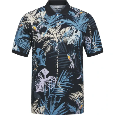 Afbeelding van Jack &amp; Jones Jjhawaii Poloshirt, Heren, Maat: Medium, Sky captain