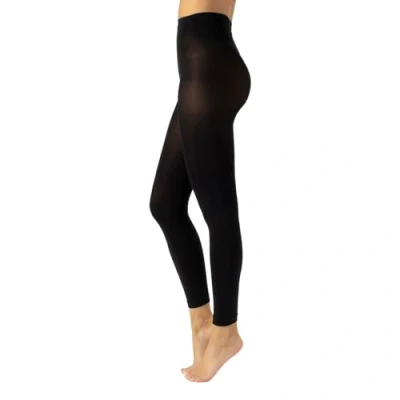 Afbeelding van CALZITALY Bedekkende panty&#039;s, microvezel leggings, voetloze sokken 80DEN S, M, L, XL, XXL, 3XL, 4XL Made in Italy, zwart.