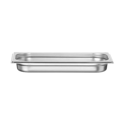 Afbeelding van HENDI 800416 gastronormreservoir, temperatuurbestendig van 40 C tot 300 voor koelkasten en vrieskasten, 1,5 liter, GN 1/3, 325 x 176 mm, roestvrij staal