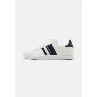 Afbeelding van Armani Exchange LACE UP Sneakers laag, Heren, Maat: 45, Off white/navy Imitatieleer/ textiel