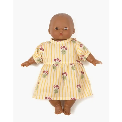 Afbeelding van Minikane Faustine jurk Madeliefjes voor Babies pop 28cm
