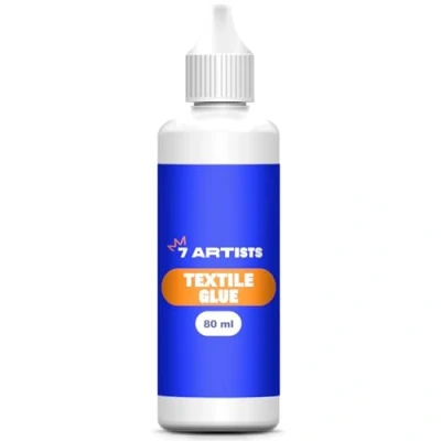 Afbeelding van 7 Artists textiellijm, 80 ml, lijm voor stoffen, permanente wasbestendig, kledinglijm, jeanslijm, naailijm, textiellijm