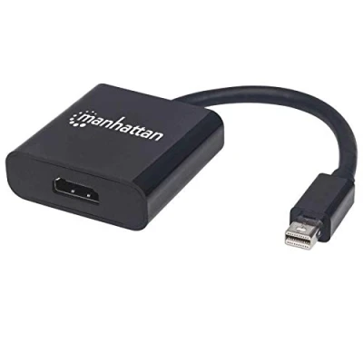 Afbeelding van Manhattan 152570 Mini DisplayPort Adapter [1x stekker 1x HDMI bus] Zwart Afgeschermd, UL gecertificeerd 15.00 cm