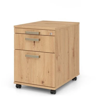 Afbeelding van SIGNA AC20 SG Rolcontainer Hout met ophangsysteem Knoestige Eiken Greeplijst kunststof
