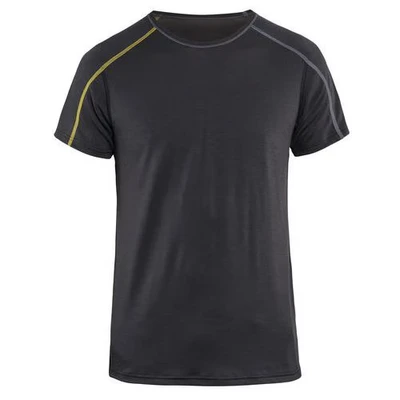Image de Haut de sous vêtements xlight gris foncé/jaune manches courtes