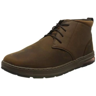 Afbeelding van Skechers Evenston herensneakers, leer donkerbruin 01