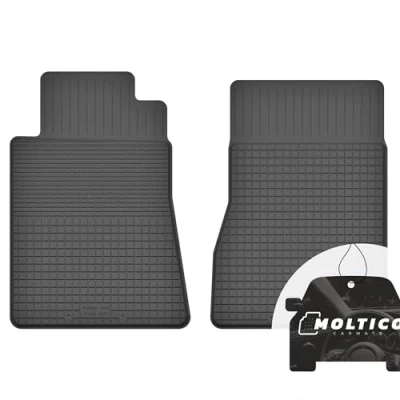 Afbeelding van 2 stuks rubberen vloermatten met rand perfecte pasvorm geschikt voor Mercedes SL R129 1989 2001