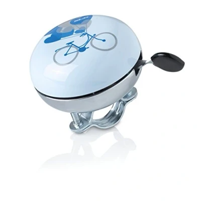 Afbeelding van XLC Fietsbel Bicycle Ding Dong 83MM Wit/Blauw DD M09
