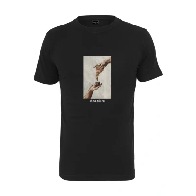 Afbeelding van Mister Tee God Given Pizza Heren T shirt XS Zwart