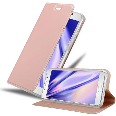 Afbeelding van Cadorabo Hoesje geschikt voor Samsung Galaxy NOTE 5 in CLASSY ROSE GOUD Beschermhoes met magnetische sluiting, standfunctie en kaartvakje Book Case Cover Etui