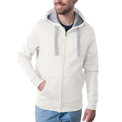 Afbeelding van Men&#039;s Hooded Jacket met ritssluiting Off White S