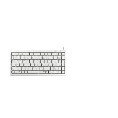 Afbeelding van CHERRY compact Keyboard G84 4100, Duitse lay out, QWERTZ toetsenbord, bekabeld ontwerp, ML mechaniek, lichtgrijs