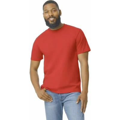 Afbeelding van Gildan Heren T shirt Softstyle Midweight GI65000 Red