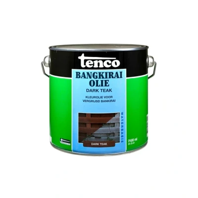 Afbeelding van Tenco Bangkiraiolie Dark Teak 2,5 liter Buiten onderhoud