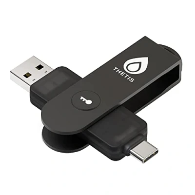 Afbeelding van Thetis Pro FIDO2 beveiligingssleuf, twee factor authenticatie, NFC FIDO 2.0 beveiligingssleutel, dubbele USB A en type C poorten voor meerlaagse bescherming (HOTP) onder Windows/MacOS/Linux, Gmail,