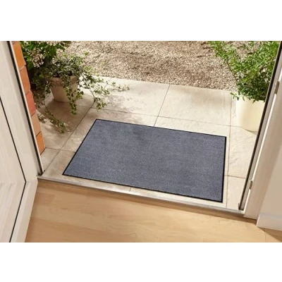 Afbeelding van Effen Deurmat Plain Wasbaar 30C Grijs 40x60 Cm