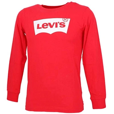 Image de Levi&#039;s Long Sleeve Batwing Tee Garçon, Super Red, 6 ans