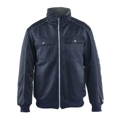 Image de Blouson pilote hiver polyester / coton marine