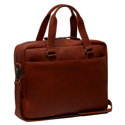 Afbeelding van The Chesterfield Brand Manhattan Laptoptas cognac
