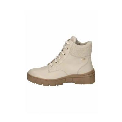 Afbeelding van Caprice Enkellaarsjes met plateauzool, Dames, Maat: 41, Beige nappa Schoenen
