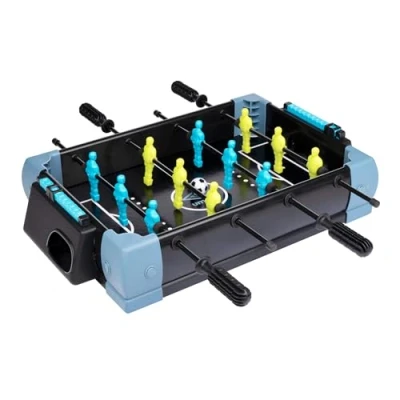 Afbeelding van Umbro Tafelvoetbal Tafelmodel 5 in 1 Tafelspel 40 x 30 25 CM Tafelvoetbalspel Voetbal, Hockey, Basketbal, Tennis en Bowlen Zwart/Blauw