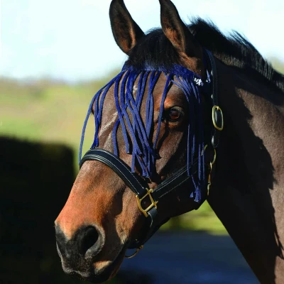 Afbeelding van Weatherbeeta Vliegenfrontriem Saxon Navy Pony