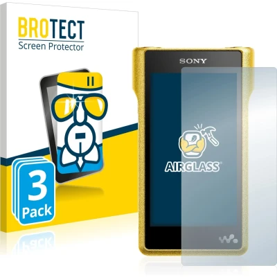 Afbeelding van BROTECT Screenprotector voor Sony Walkman NW WM1A Folie Beschermfolie Beschermglas transparant (3 Stuks)
