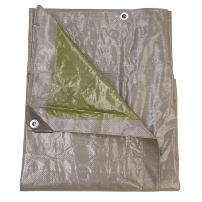 Afbeelding van Talen Tools Dekzeil 140gr/m2 6 x 4 m, grijs/groen