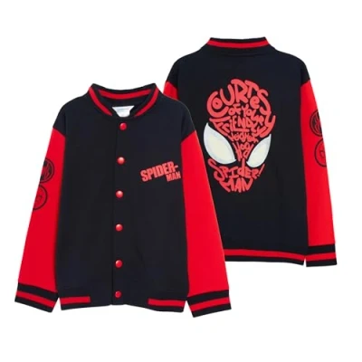 Afbeelding van Marvel Spidey Spiderman pilotenjas voor jongens met lichtgevende ogen, grijs.