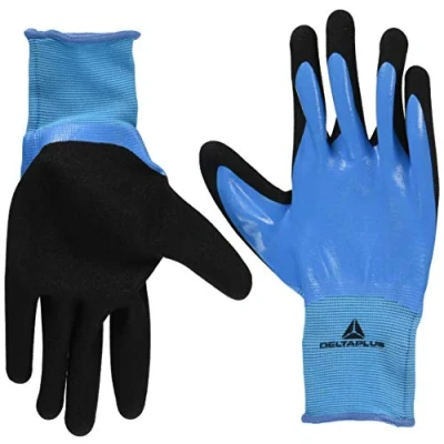 Afbeelding van Delta Plus VV636 Handschoen Polyamide Blauw/Zwart maat 10