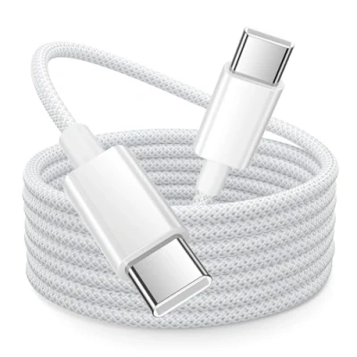 Afbeelding van Kabel iPhone 15 16, 3 m, USB type C kabel, meter, 60 W, naar nylon snel opladen voor 15, 16 Pro Max/15, Plus/16, iPad Pro/Air, Samsung