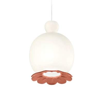 Afbeelding van Kundalini Opyo hanglamp, mondgeblazen, koraal