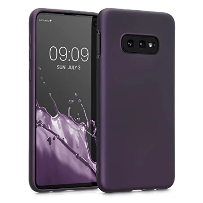 Afbeelding van kwmobile telefoonhoesje geschikt voor Samsung Galaxy S10e Hoesje smartphone Back cover in metallic braam
