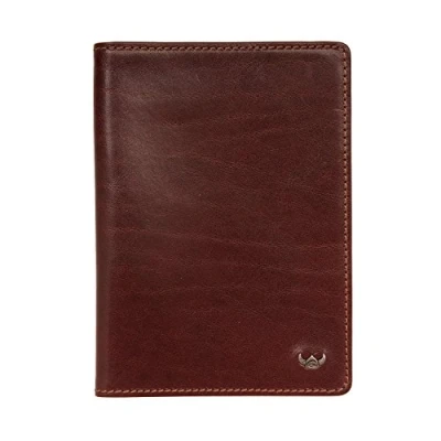 Afbeelding van Golden Head Leren Identiteitskaarthoesje Colorado RFID Protect Passport Wallet Tobacco Bruine