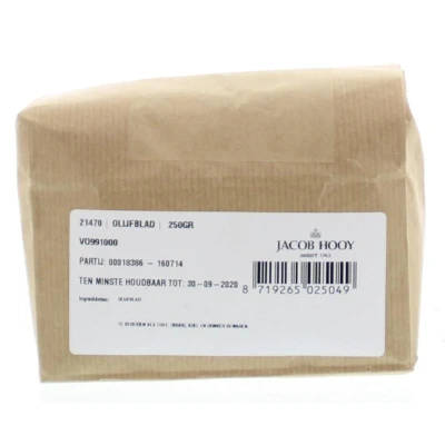 Afbeelding van Jacob Hooy Olijfblad Gesneden 250gr