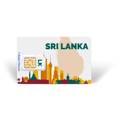 Afbeelding van Simkaart Sri Lanka 12GB Data Prepaid Met Snel 4G/5G Internet En Bellen Op Reis In Azië Airport Telecom