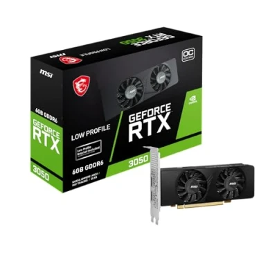 Afbeelding van MSI NVIDIA GeForce RTX 3050 Videokaart LP OC 6 GB GDDR6 RAM PCIe x16 DisplayPort, HDMI G Sync , Low Profile, Overclocked