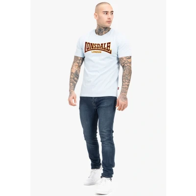 Afbeelding van Lonsdale Schmale Passform Classic Tshirt print, Heren, Maat: 3XL, Soft sky