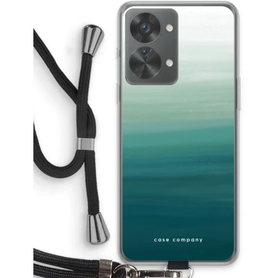 Afbeelding van Case Company® hoesje met Koord geschikt voor OnePlus Nord 2T Ocean Telefoonhoesje Zwart Bescherming aan alle Kanten en Over de Schermrand