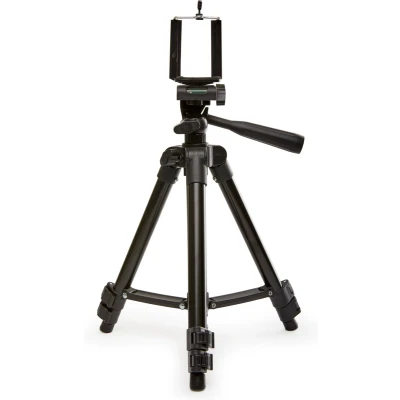 Afbeelding van Kikkerland Tripod statief voor smartphone Universele telefoonhouder Inclusief ingebouwd waterpas