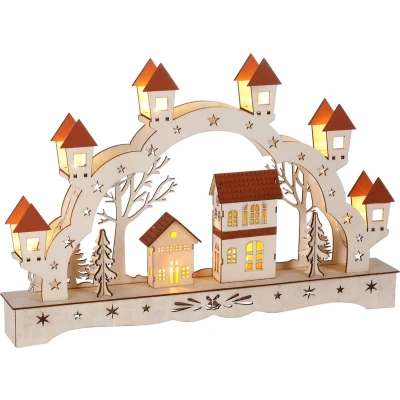 Afbeelding van Monzana Kerstboog Led Landschap Batterij Warm wit