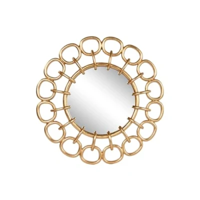 Afbeelding van Wandspiegel Home ESPRIT Gouden Hars 95 x 5 cm