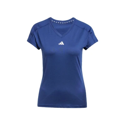 Afbeelding van adidas Performance AEROREADY Train Essentials Minimal Branding V hals T shirt Dames Blauw L