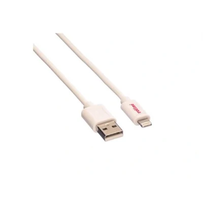 Image de Roline Câble Lightning mâle pour USB 15 cm blindé blanc moulé