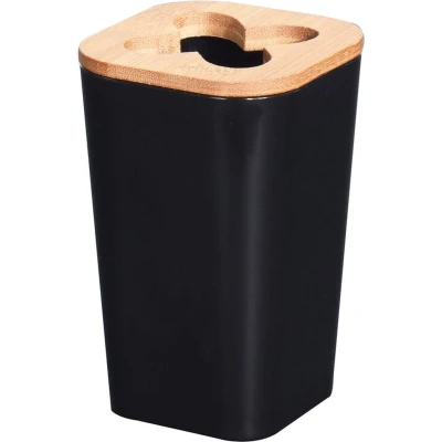 Afbeelding van Tandenborstelhouder Bathroom Solutions (7 x 7 12 cm, Kunststof, Zwart)