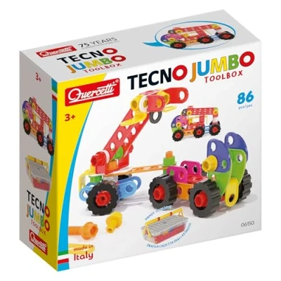 Afbeelding van Quercetti Tech Jumbo Gereedschapskist 90 delig