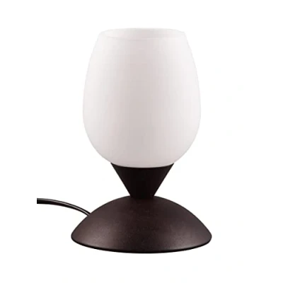 Afbeelding van Tafellamp roestbruin Cup Ii wit glas R59441024