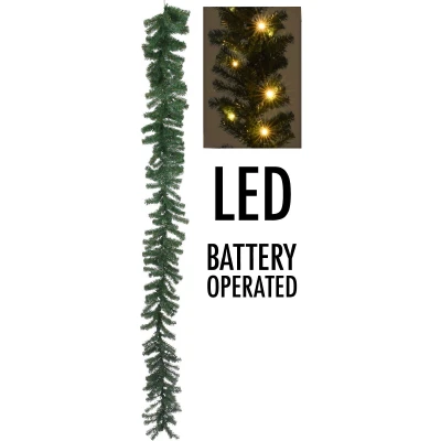 Afbeelding van Guirlande 2.7 meter (35 LEDs, Timer, Batterijen, Binnen/Buiten)