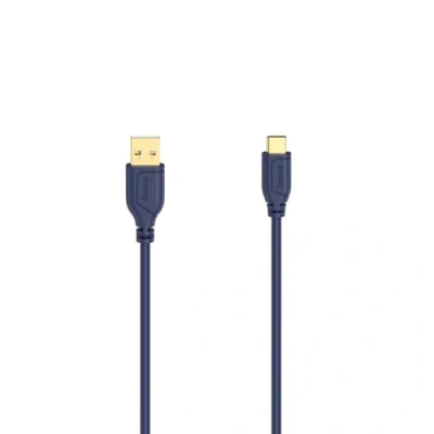 Afbeelding van Hama Usb C Kabel Flexi Slim 2.0 480 Mbit/S Blue Depths 0,75 M